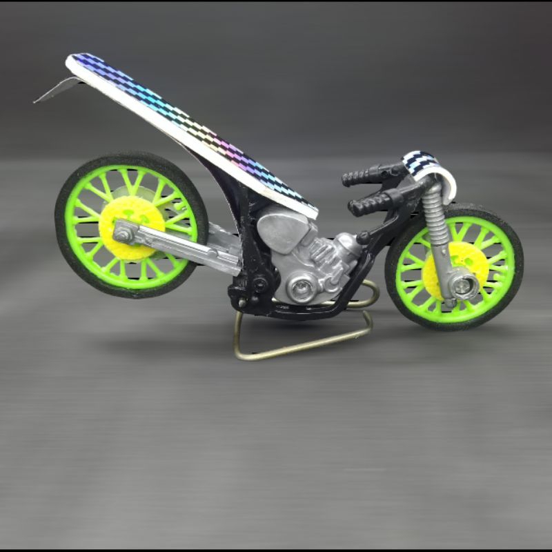 Motor Mainan LG Buming Miniatur Drag Ceper+Stndr Tenga