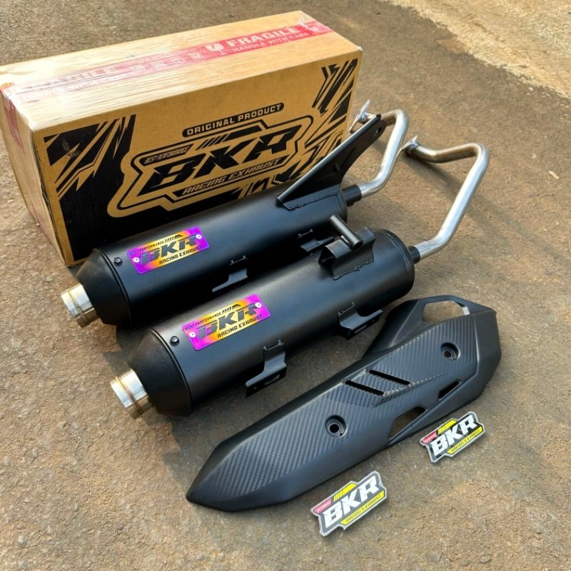 Knalpot Moncong Shijiro Original BKR EXHAUST Beat Vario Scoopy Nmax Pcx Aerox Mio Knalpot