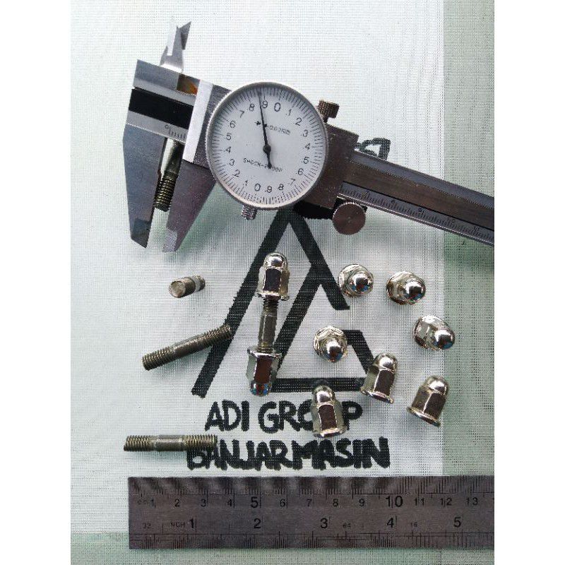 Baut + Mur Knalpot M6 ( Baut 10 ) Vario 110