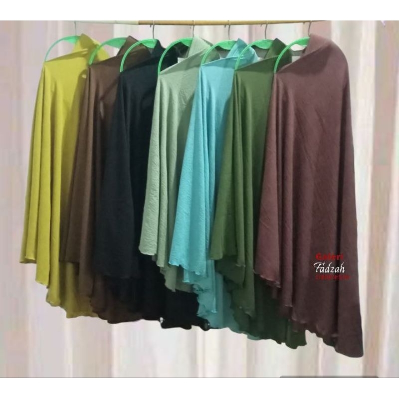 Jilbab cadar tali (crinkle premium)