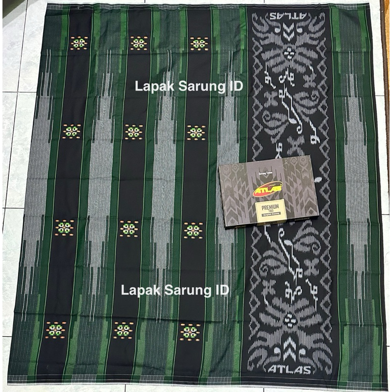 Sarung ATLAS Premium 780 Songket Gunung | SARUNG ATLAS SPESIAL SONGKET HITAM | SARUNG ATLAS SONGKET