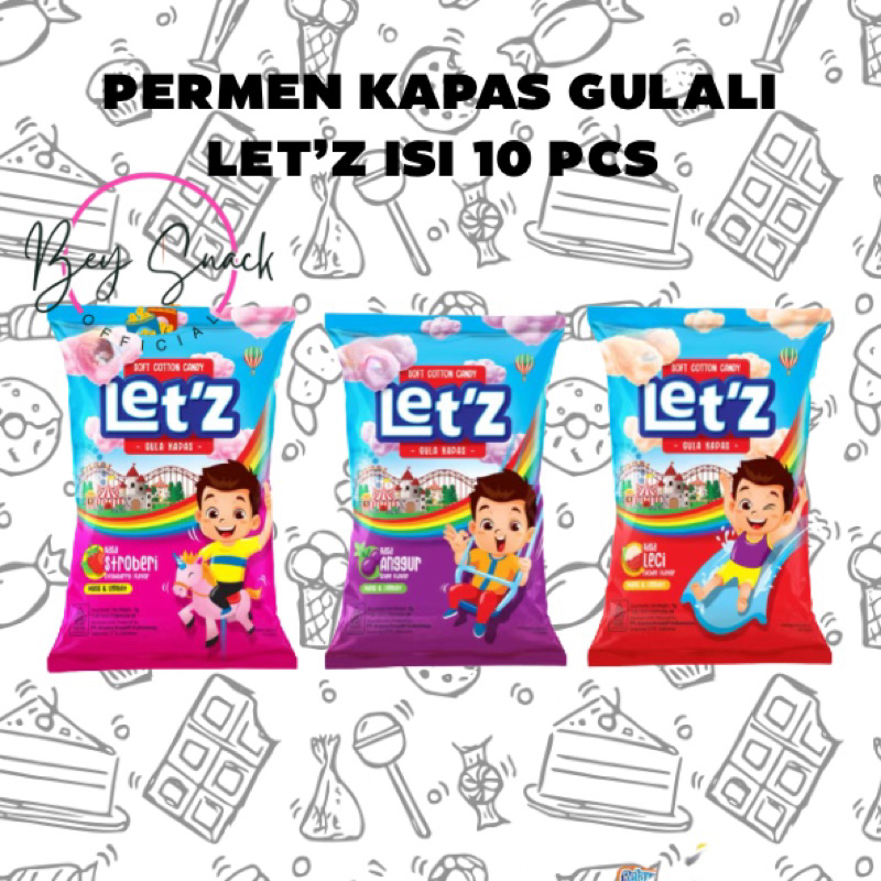 

PERMEN KAPAS GULALI LET’S ISI 10 PCS / LECI /STOBERI/ ANGGUR