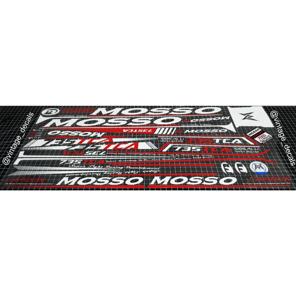 sticker decals replacement MOSSO 735 TCA full strip