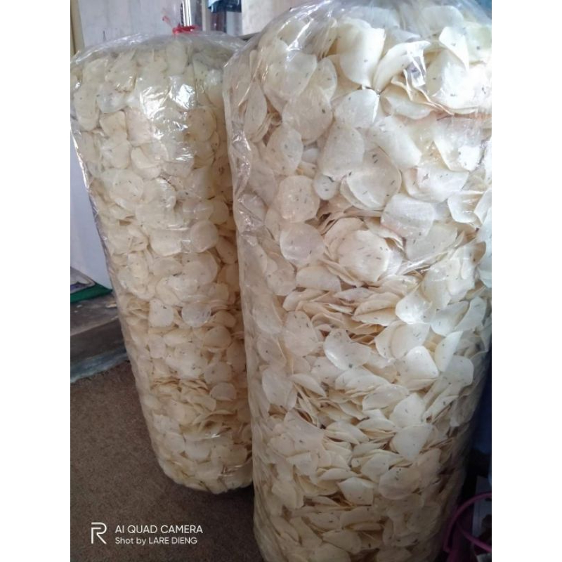 

Cemilan anak kost Snack Sehat Opak Koin Mentah Khas Wonosobo ~ Lare Dieng