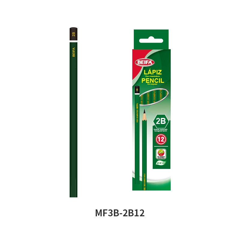 

Beifa Pensil Pencil 2B 1 Box 12 Pcs MF3B