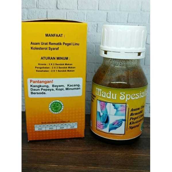 

Madu Pahit (Spesialis) untuk mengatasi asam urat, rematik, pegal linu, kolesterol, dan syaraf