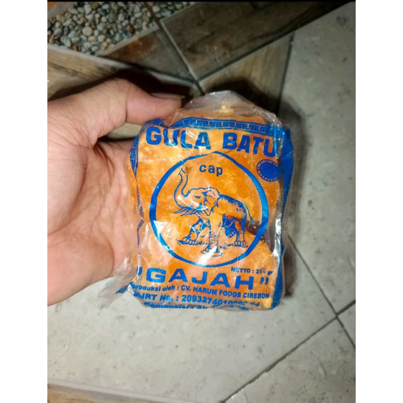 

Gula Batu Madu - CAP GAJAH - Khas Cirebon Kemasan 250 Gram