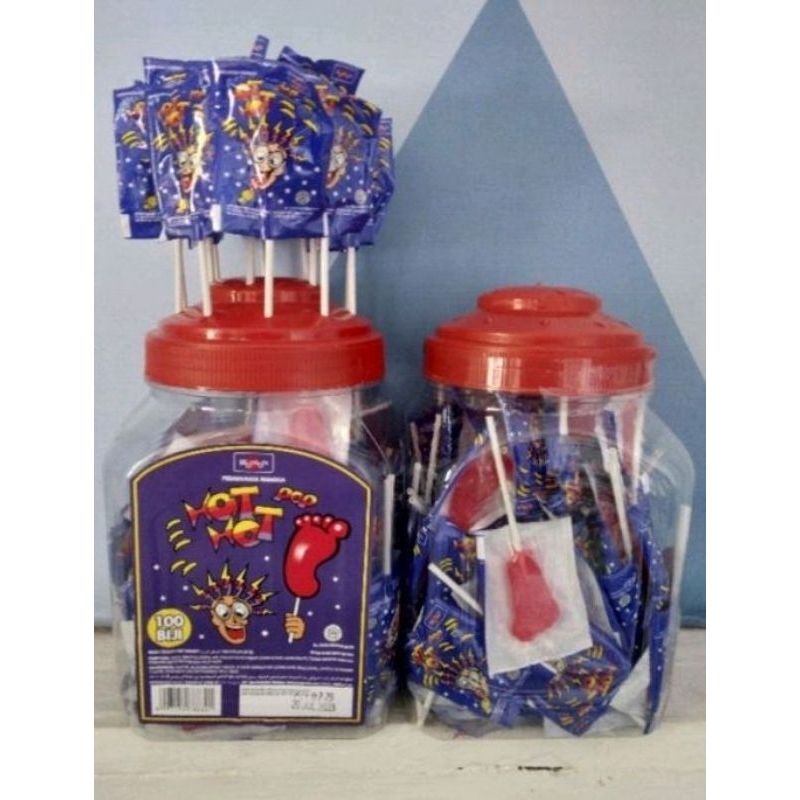 

Permen Kaki HOT HOT POP kemasan toples