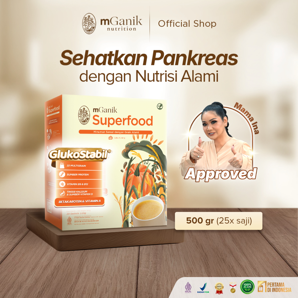 

MGANIK MULTIGRAIN Superfood ORIGINAL 1 BOX ISI 20 SACHET - M GANIK