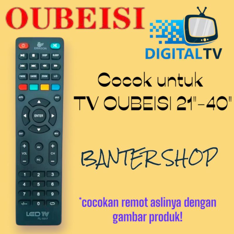 remot tv smart digital oubeisi 21inch sampai 40inch