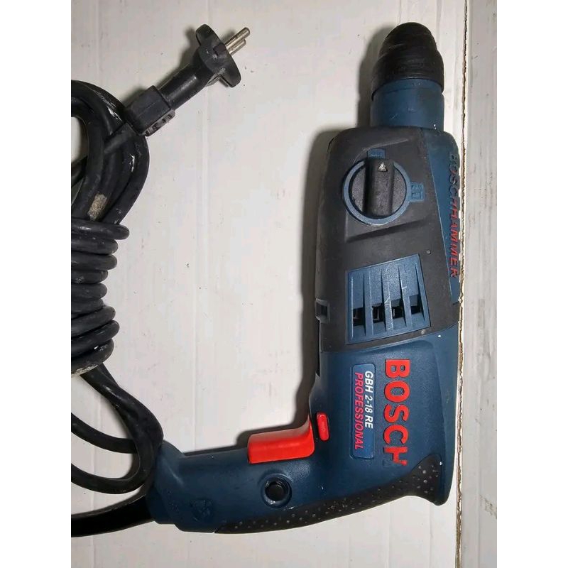 bor beton hammer drill Bosch GBH 218- RE, second normal tinggal pakai