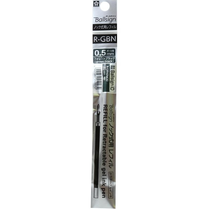 

Gramedia Surabaya - Isi Pulpen / Refill Sakura Ballsign 0.5 GREEN BLACK /RGBN05-30