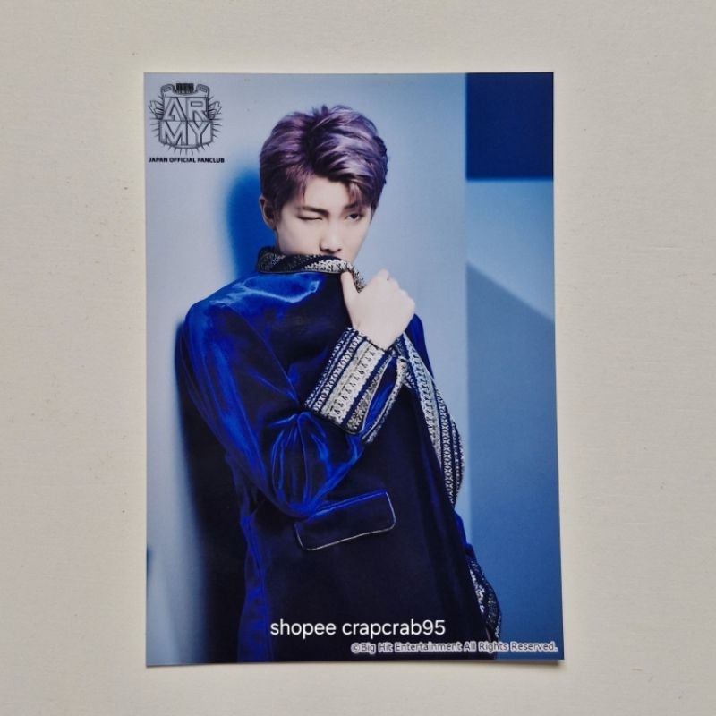 Photocard BTS RM Japan Fanclub Renewal Wings jp fc jpfc namjoon pc postcard
