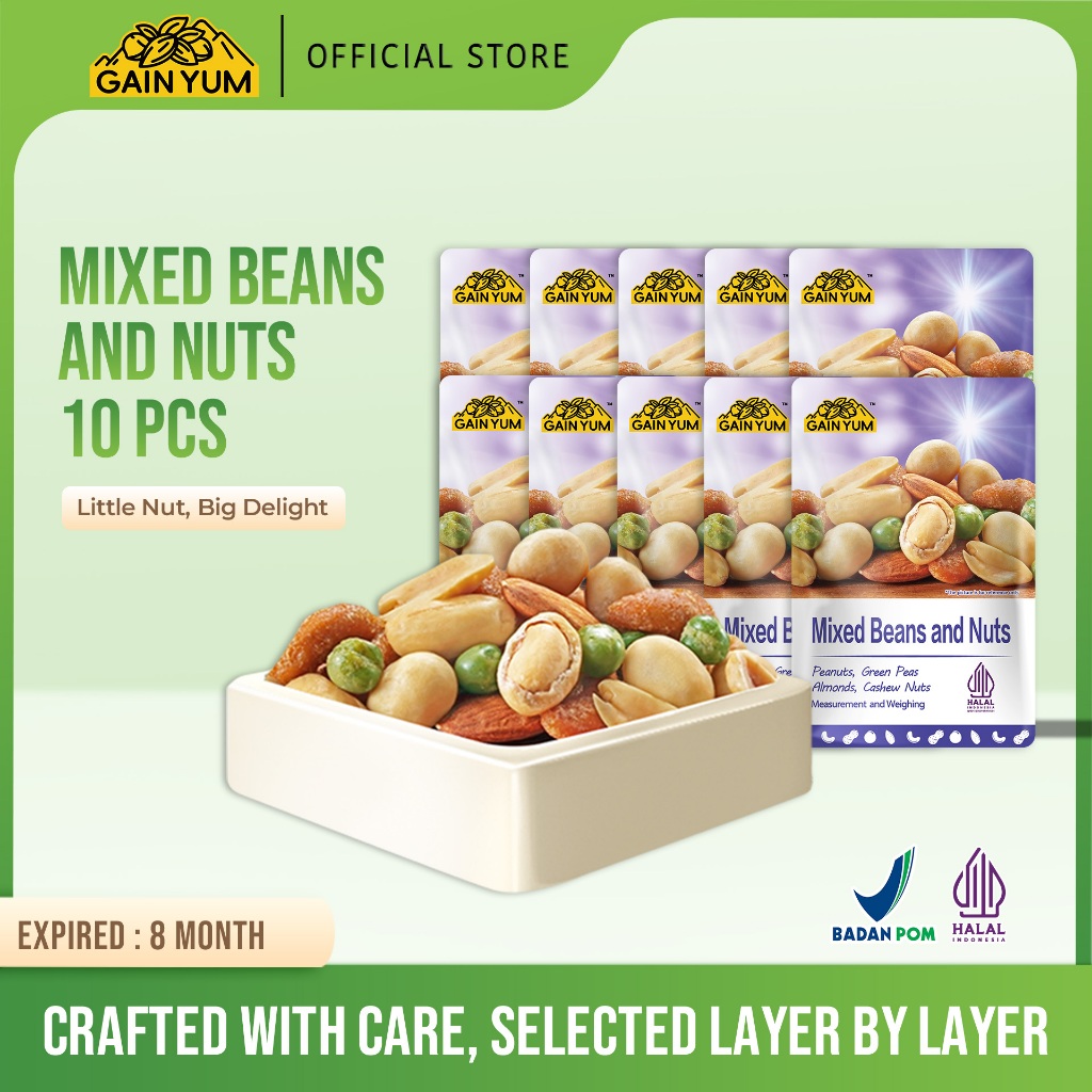 

GainYum - 10 pcs Mixed Beans and Nuts SMALL PACK