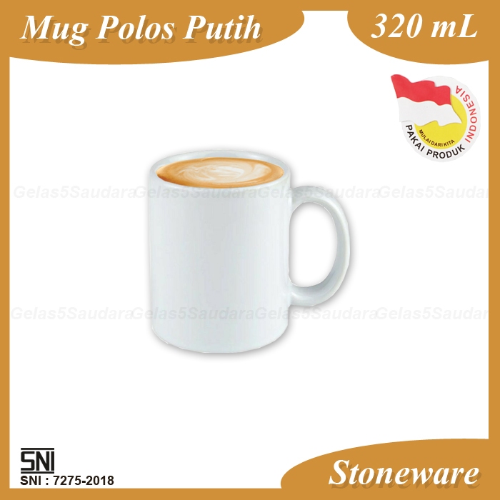 Mug Putih/Mug Kopi/Mug Keramik/Mug Souvenir/Mug Polos/Mug Hadiah/White Mug/Mug Putih Keramik
