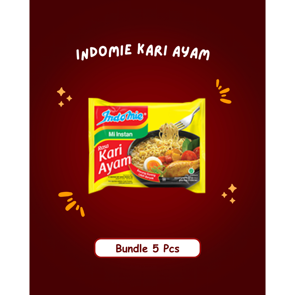 

Paket HEMAT Bundle 5 Pcs Indomie Kari Ayam