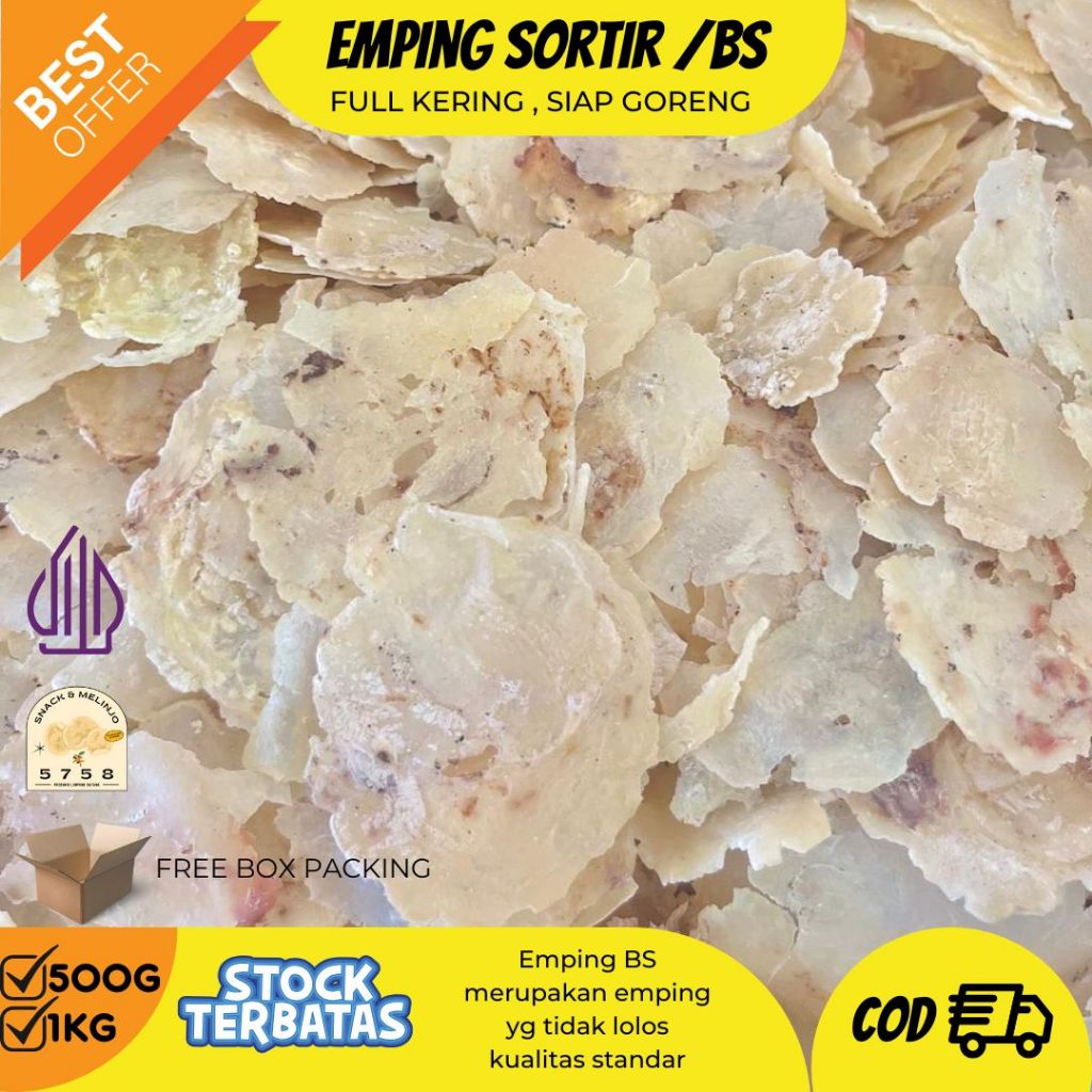 

Emping Melinjo Sortiran/Emping BS