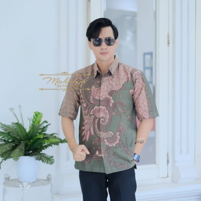 Batik Lengan Pendek By Mahalini || Kemeja Batik