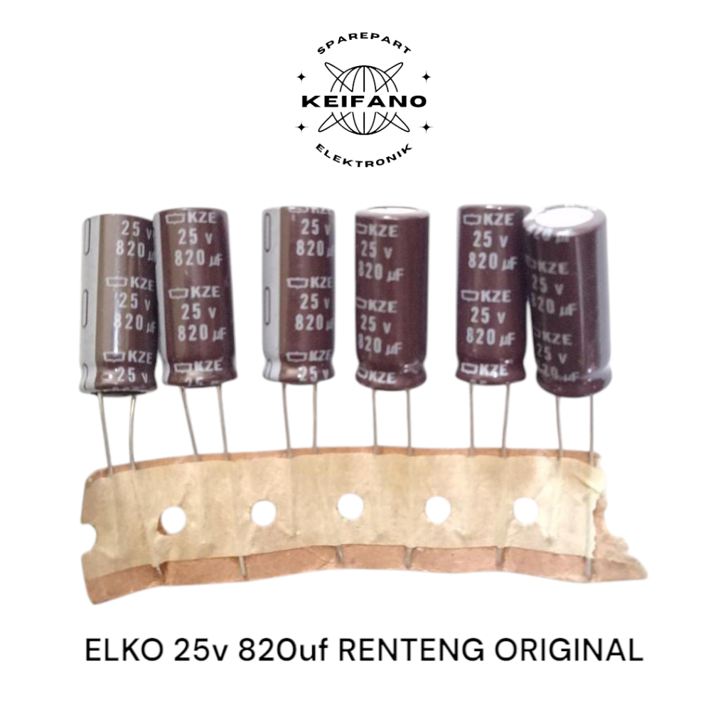 ELKO 25v 820uf / ELCO 820uf 25v RENTENG ISI 10pcs
