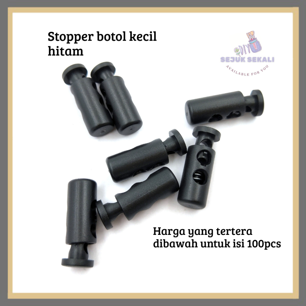 stopper botol kecil/ stopper hitam