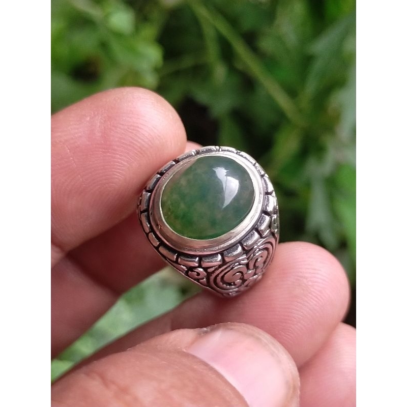 BATU NATURAL HIJAU LUMUT GARUT