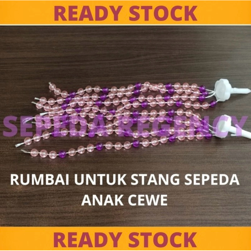 Accesories Sepeda Anak Perempuan Rumbai Manik Aksesoris Sepeda