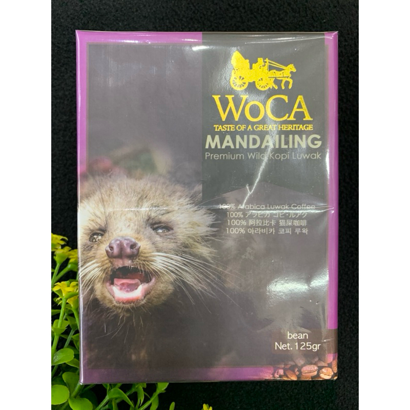 

Woca MANDAILING Premium Wild Kopi Luwak 125gr
