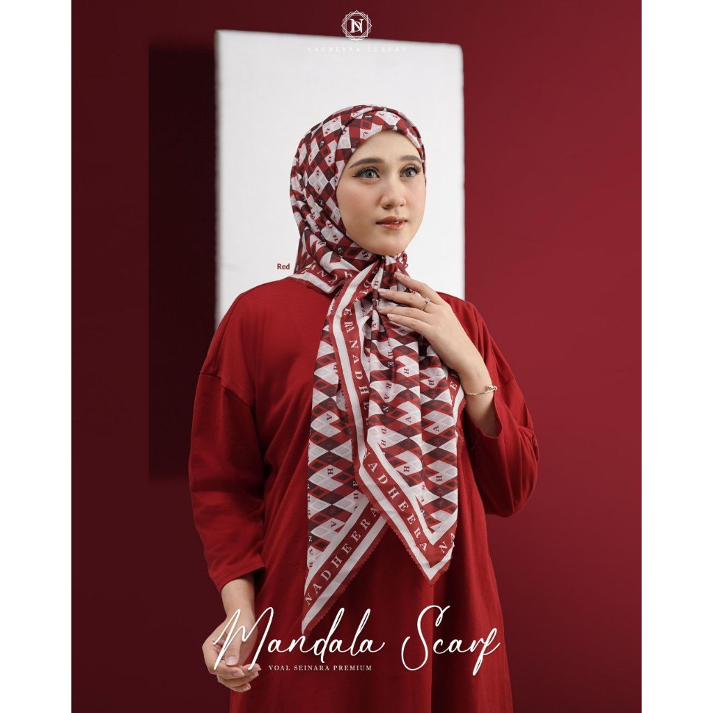 SCARF PROMO // MANDALA SCARF NADHEERA LUXURY TERBARU // SCARF NADHEERA LUXURY // NADHEERA LUXURY // 