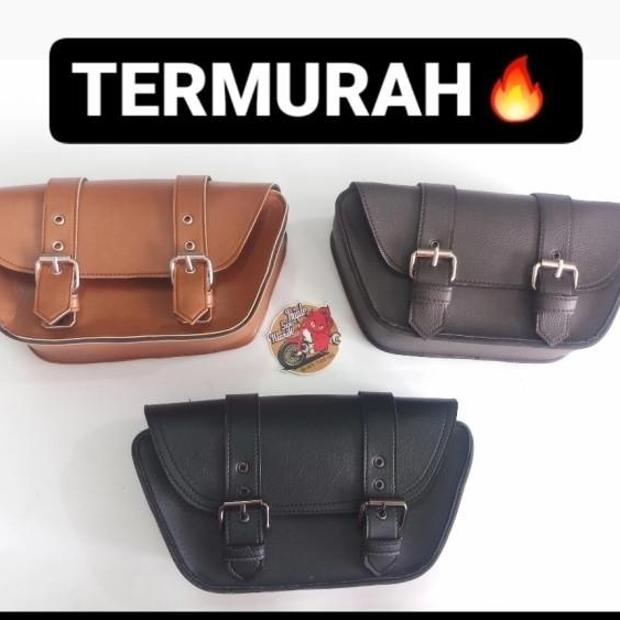 Tas Samping Sidebag Side Bag Motor Klasik Custom Honda C70 Streetcub