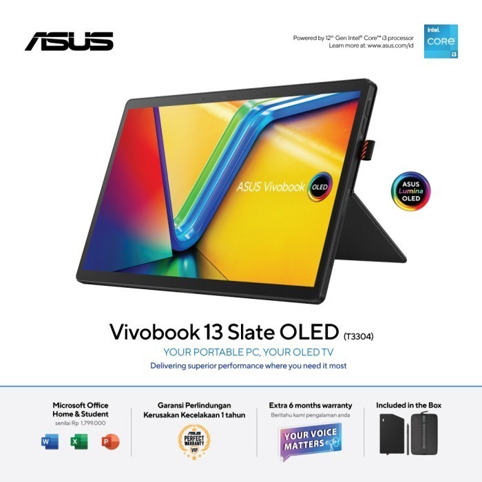 ASUS Vivobook 13 Slate OLED T3304GA-OLED321 - black