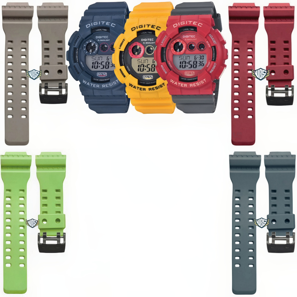 Tali Jam Tangan Digitec 5021 Strap Rubber Digitec DG 5021 DG-5021