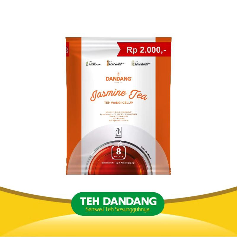 

PROMO !!! Teh Dandang Jasmine 1 Renceng isi 10 Sachet x 8 Tea Bag 2gr