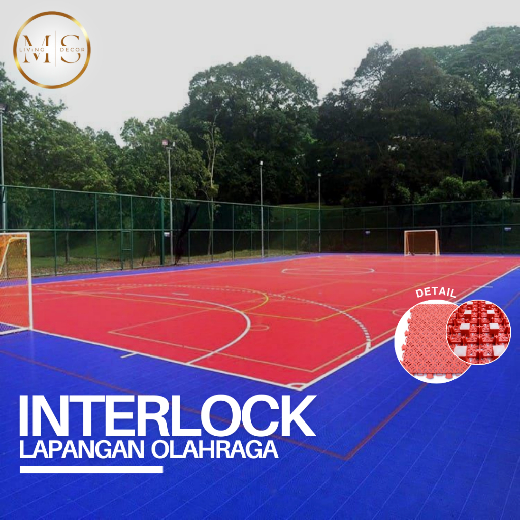 Lantai interlock lapangan futsal/basket/badminton/volley - harga perMeter
