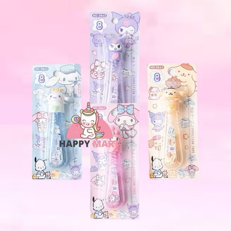 

Tip Ex Head Icon Motif Kuromi / Melody / Cinnamoroll