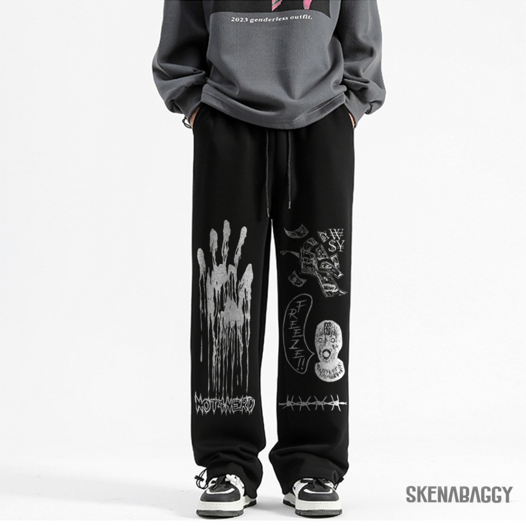 SKENA BAGGY - Celana Pants Oversize Celana Skena Pria Sweat Korean Style Premium