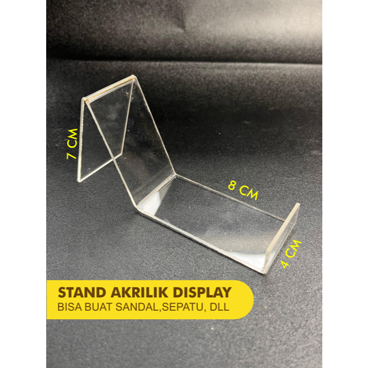 RAK DISPLAY AKRILIK SEPATU SANDAL PAJANGAN SANDAL PROMOSI