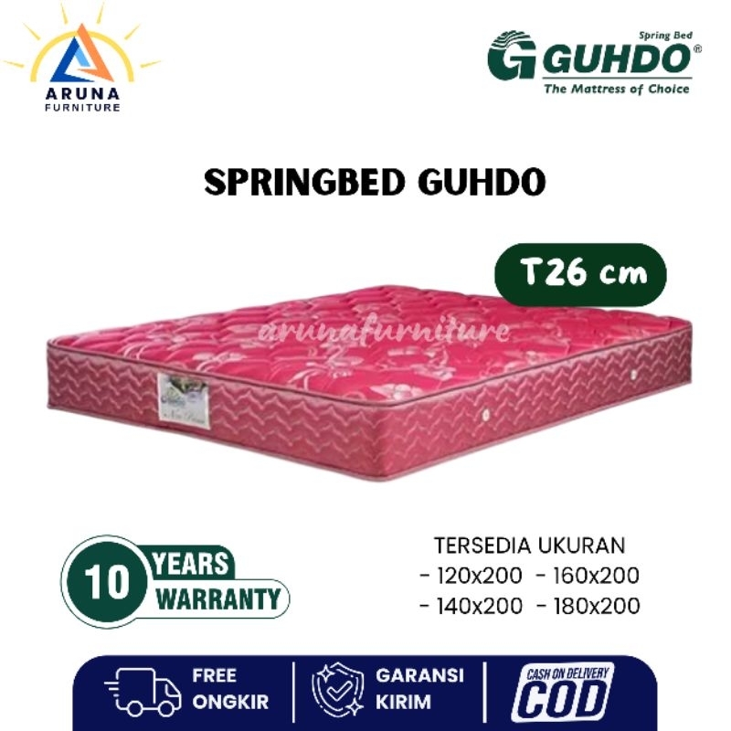 Springbed Guhdo Tebal 26 Cm Kasur Springbed Murah Berkualitas Matras Kasur Spring Bed
