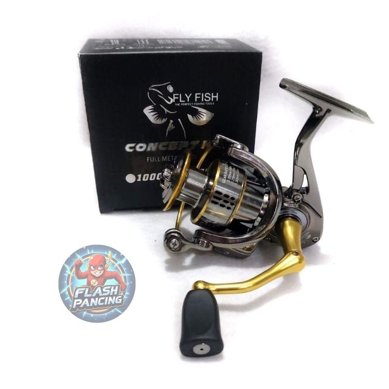 Reel Fly Fish Concept 1000-6000 FULL METAL BODY MURAH