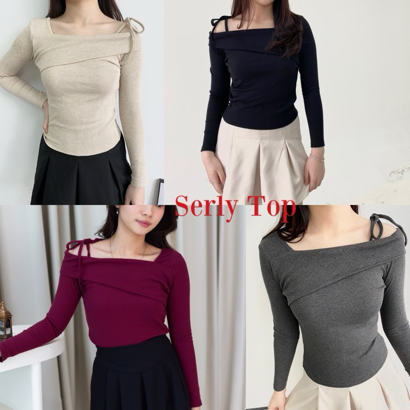 Heartly Sabrina One Shoulder Coquette Top