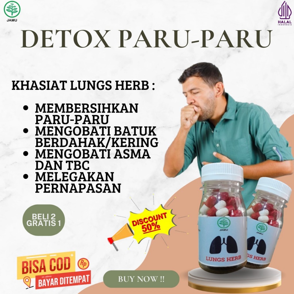 Obat Herbal Cina Batuk Berdahak TBC Asma Infeksi Paru Paru Herbal Pembersih Paru Paru Perokok