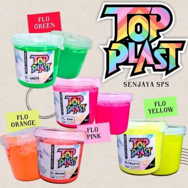 

TOPPLAST WARNA FLOURESCENT/STABILO @1/2KG