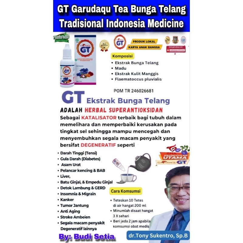 GT tea biru kesehatan