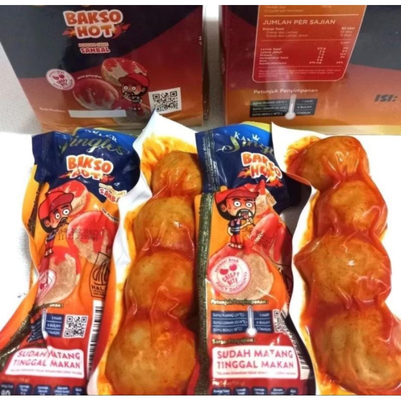 

1 Box Isi 12 Kanzler Singles Bakso Hot 55 Gram