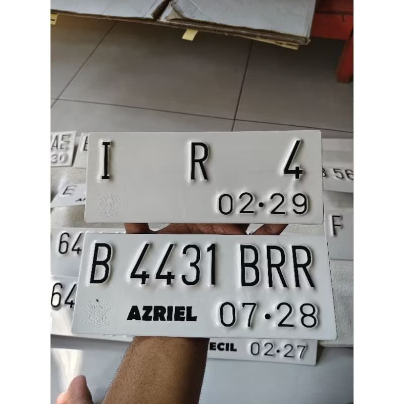 Plat nomor baut tanam super tebal, plat nomor lapis acp, plat nomor kualitas, plat nomor terbaik, pl