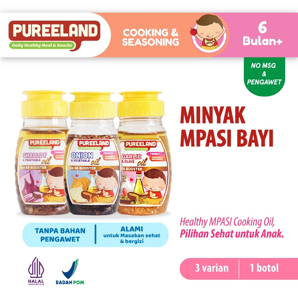 

Pureeland Vegetable MPASI Oil Appetite Booster / Minyak Nabati MPASI Bayi / Bumbu MPASI / Bahan MPASI