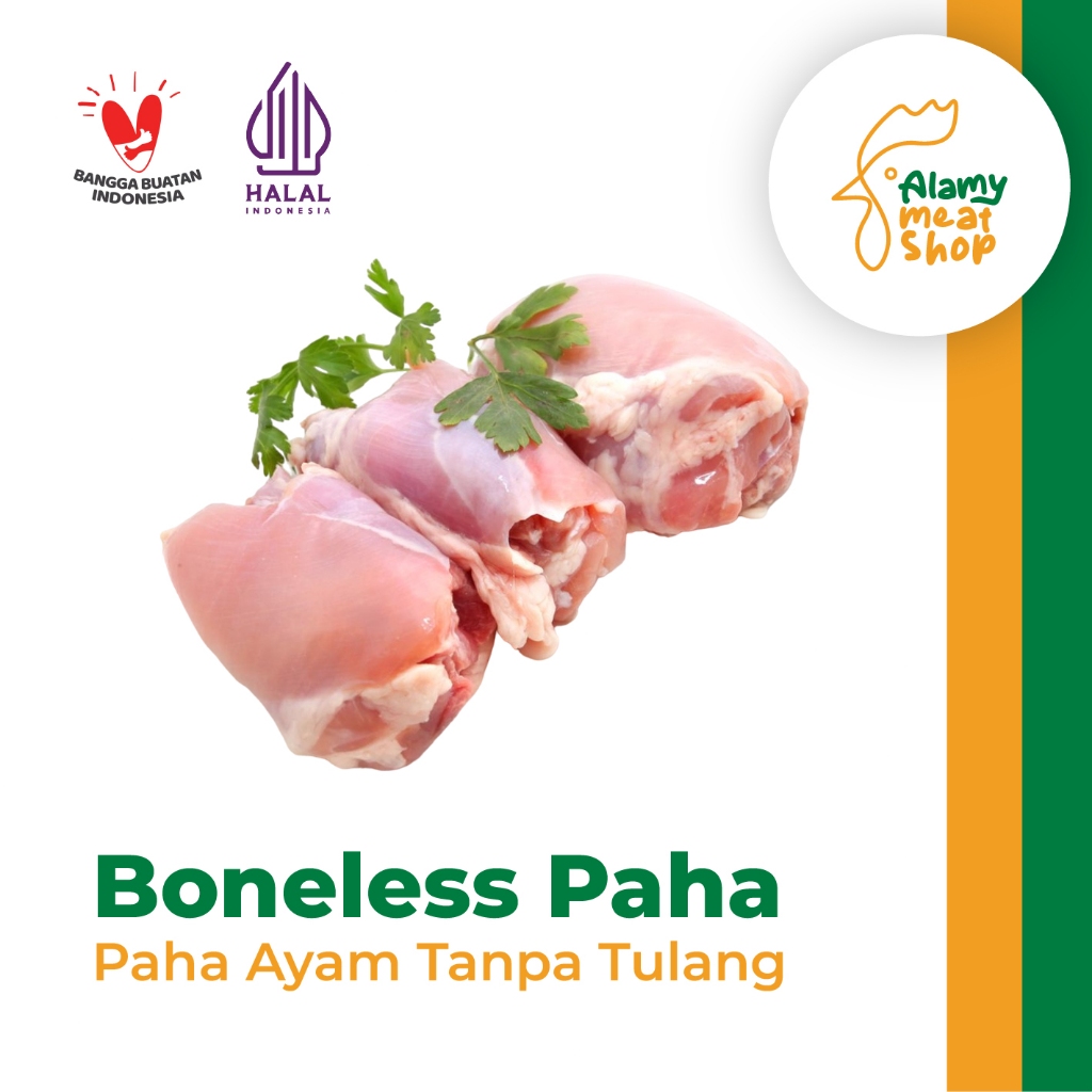 

Boneless Paha Ayam (BLP), Paha Ayam Tanpa Tulang (250g, 500g, 1 kg)