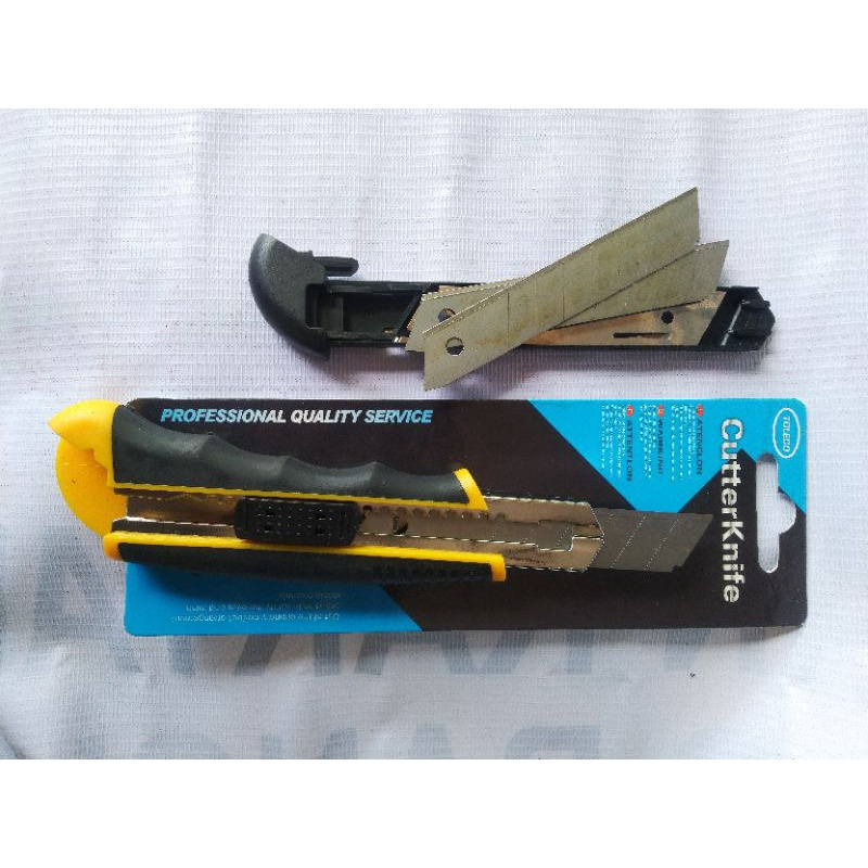 

PISAU CUTTER BESAR TOLEDO 3 MATA PISAU CUTTER KNIFE