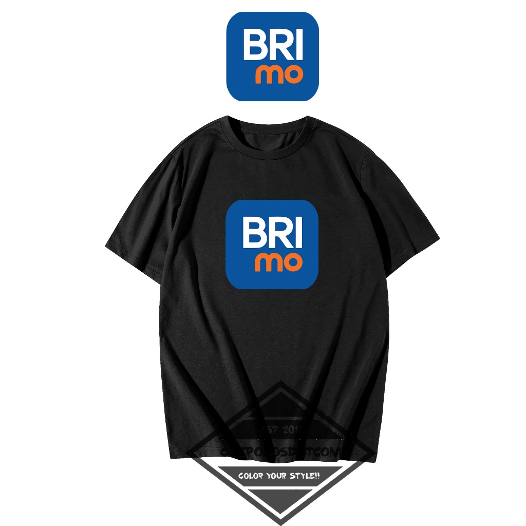 KAOS T-SHIRT KODE 04 BRImo - Baju brimo Keren - KAOS BRImo MURAH - GUEPOLOS