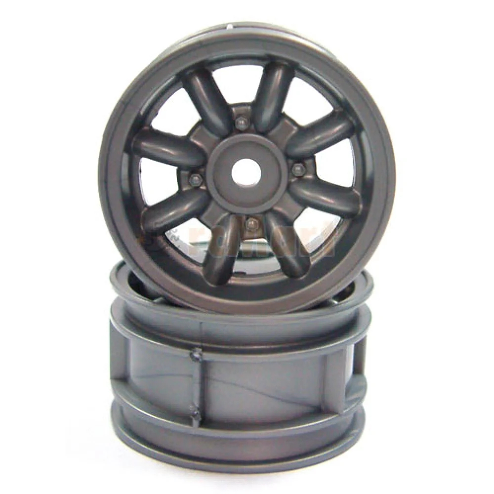 CRtoys Tamiya 50569-Wheels rc 1:10 M-Chassis 8 spoke watanabe wheel silver