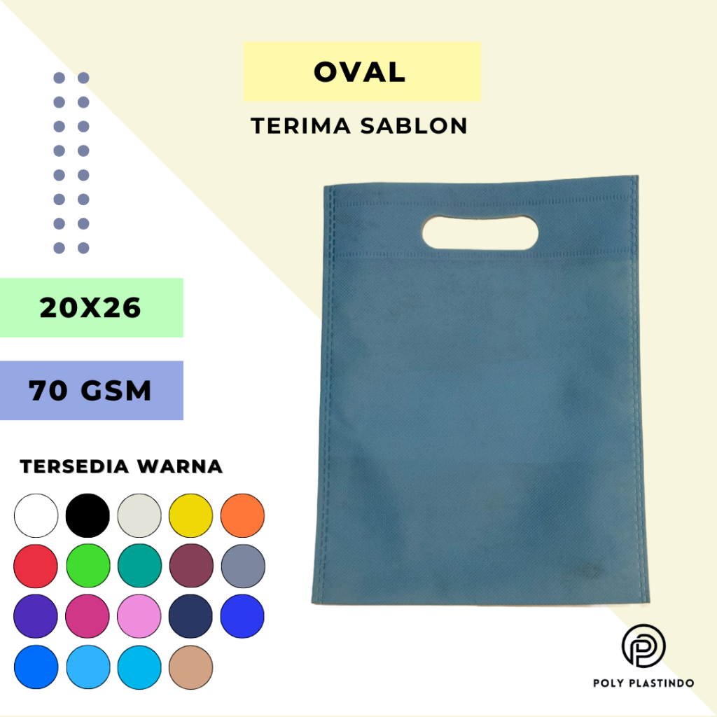 

Goodie Bag Tas Spunbond Tas Belanja (Oval D Cut) 20x26